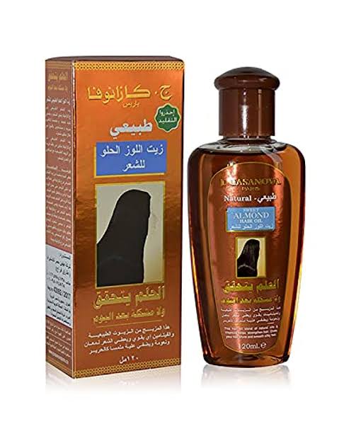 كازانوفا زيت شعر باللوز 210مل